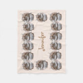 Zoete eekhoorns fleece deken (Voorkant)