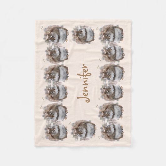 Zoete eekhoorns fleece deken (Voorkant)