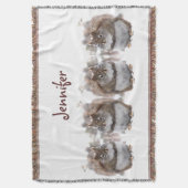 Zoete eekhoorntjes Blanket Deken (Voorkant Verticaal)