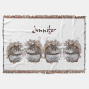 Zoete eekhoorntjes Blanket Deken