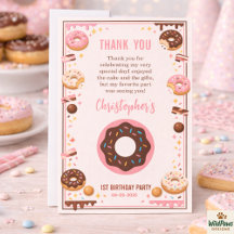 Zoete Eén Donut 1e Verjaardagsfeestje | Cute Donut