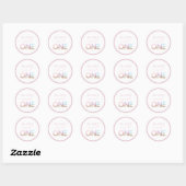 Zoete Eén Ijs Verjaardags Favor Sticker (Vel)