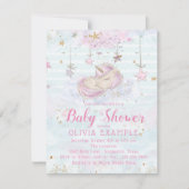 Zoete Eenhoorn Baby Shower Uitnodigingen (Voorkant)