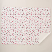 Zoete Eenvoudige Roze Tulpen Patroon - Alle richti Sherpa Deken (Voorkant (horizontaal))