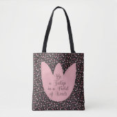 Zoete Eenvoudige Roze Tulpen Patroon - Alle richti Tote Bag (Voorkant)
