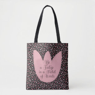 Zoete Eenvoudige Roze Tulpen Patroon - Alle richti Tote Bag