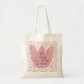 Zoete Eenvoudige Roze Tulpen Patroon - Alle richti Tote Bag (Voorkant)
