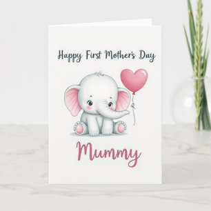 Zoete Eerste Moederdag Babykaart Kaart