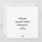 Zoete egel plat kerstkaart (Achterkant)