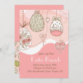 Zoete elegantie Pasen Kaart (Voorkant / Achterkant)