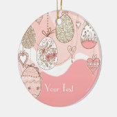 Zoete elegantie Pasen Keramisch Ornament (Links)