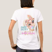Zoete en brutale Pasen dames shirt (Achterkant)