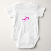 Zoete en eenvoudige tweelingbaby's romper (Achterkant)