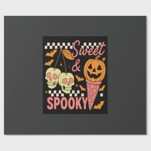 Zoete en griezelig schattige Halloween Cadeaupapier