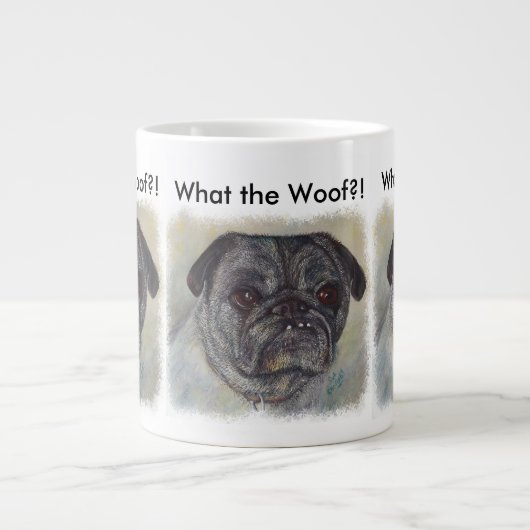 ZOEte EN LIEFe PUG Grote Koffiekop (Voorkant)