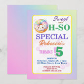 Zoete en Oh-Zo Speciale Verjaardags Donut Kaart (Voorkant / Achterkant)