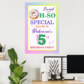 Zoete en Oh-Zo Speciale Verjaardagsdoughnut Poster (Thuiskantoor)