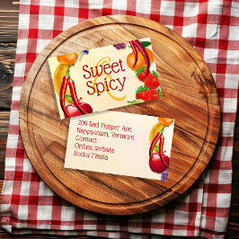 Zoete en pittige producten visitekaartje