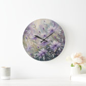 Zoete en romantische paarse bloemen grote klok (Huis)