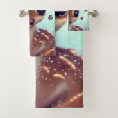 Zoete en Schattige Baby Deer Bad Handdoek (Insitu)