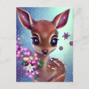 Zoete en Schattige Baby Deer Briefkaart