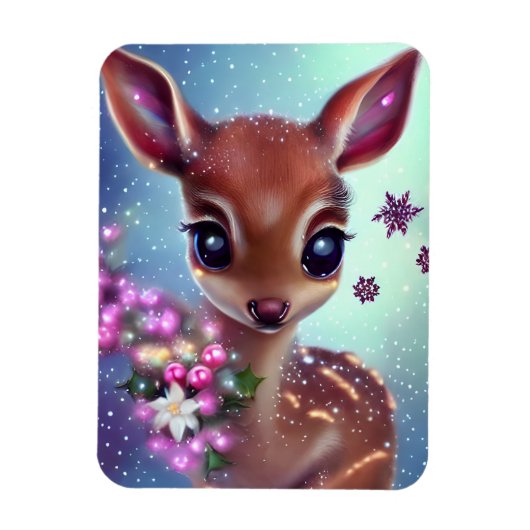Zoete en Schattige Baby Deer Magneet (Verticaal)