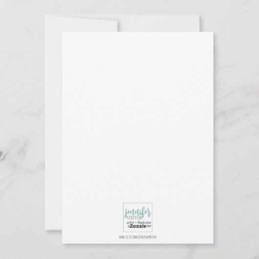 Zoete En Schattige Meesjes Met Hartjes Feestdagenkaart (Achterkant)