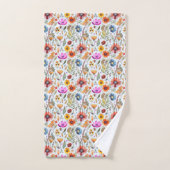 Zoete en Schattige Wildbloemen & Hedgehog Pattern Bad Handdoek (Handdoek)