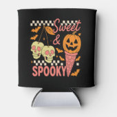 Zoete en spookachtige Schattigee Halloween Blikjeskoeler (Voorkant)