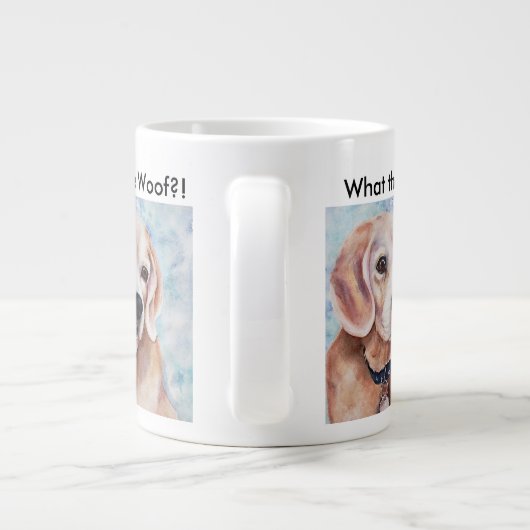 Zoete en zachte Beagle Grote Koffiekop (Achterkant)