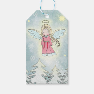 Zoete engel fantasy kunst cadeau labels cadeaulabel