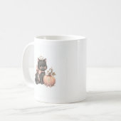Zoete Engel Kat & Pompoen Herfst Mok (Voorkant links)