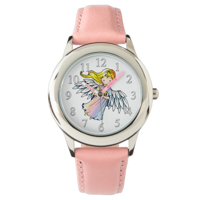 Zoete engel met ster horloge (Voorkant)