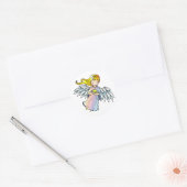 Zoete Engeltjesstickers Ronde Sticker (Envelop)
