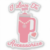 Zoete Epische Trendy Bekercaccessoires Leuke Ontwe Sticker (Voorkant)