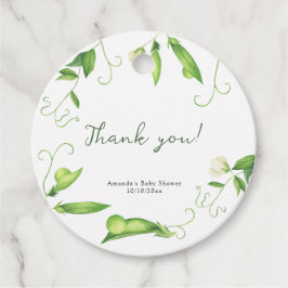 Zoete Erwt Baby Shower Bedankt Bedankjes Labels