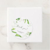 Zoete Erwt Baby Shower Bedankt Bedankjes Labels (In situ)