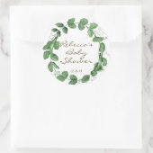 zoete erwt baby shower sticker erwten in een peul (Tas)