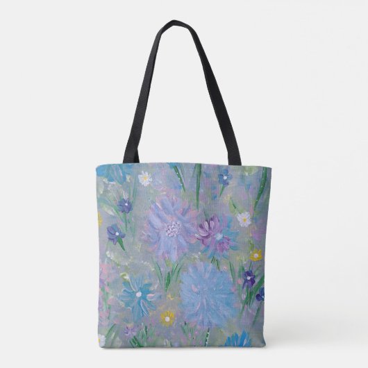 Zoete Erwt Bloemen Canvas tas (Achterkant)