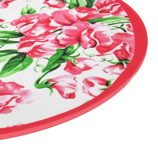  Zoete Erwt Bloemen met Rand Snijplank (Hoek)