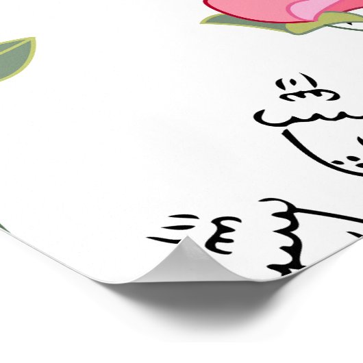 Zoete Erwt: bloemenzomertextuur. Poster (Hoek)