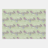 Zoete Erwt Felicitatie Inpakpapier Vellen (Voorkant 2)