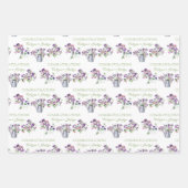 Zoete Erwt Felicitatie Inpakpapier Vellen (Voorkant 2)