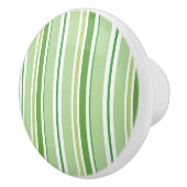 Zoete Erwt Groene Gestreepte Strepen Lade kast Keramische Knop (Rechts)