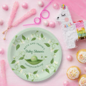 Zoete erwt in een Baby shower met peul Papieren Bordje (Feest)