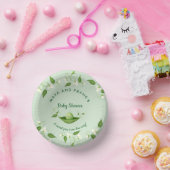 Zoete erwt in een Baby shower met peul Papieren Kommen (Feest)