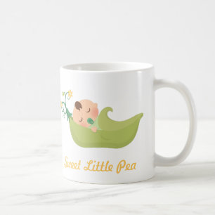 Zoete Erwt in een Peul Schattige Baby Jongen Koffiemok