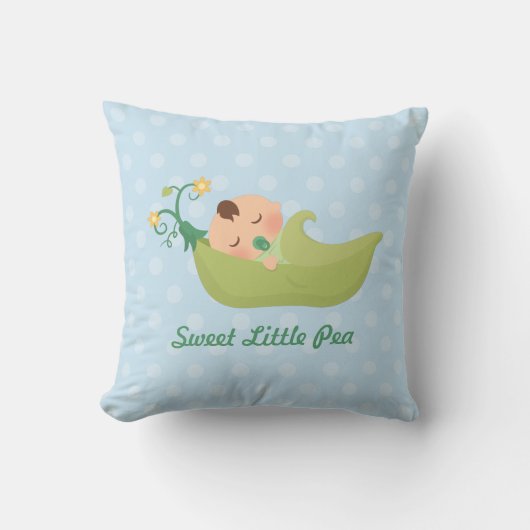 Zoete erwt in een pod Baby Nursery Room Decor Kussen (Voorkant)