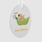 Zoete erwt in een pod Baby Nursery Room Decor Ornament (voorkant)