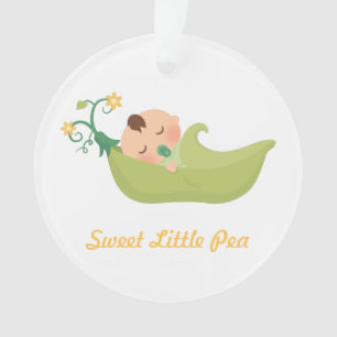 Zoete erwt in een pod Baby Nursery Room Decor Ornament